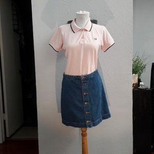 Twin tipped light pink USA 8 Fred perry